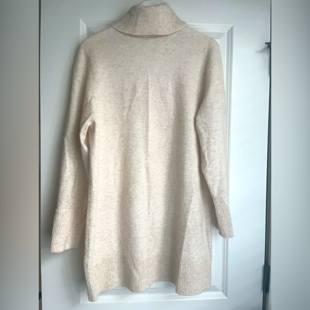 & other stories- relaxed fit wool knit turtleneck dress